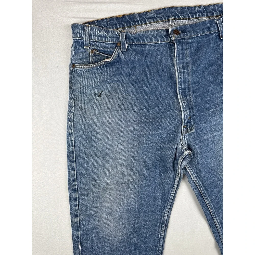 Vintage 80s Levi's Orange Tab USA Made Straight Leg Jeans 42x31
